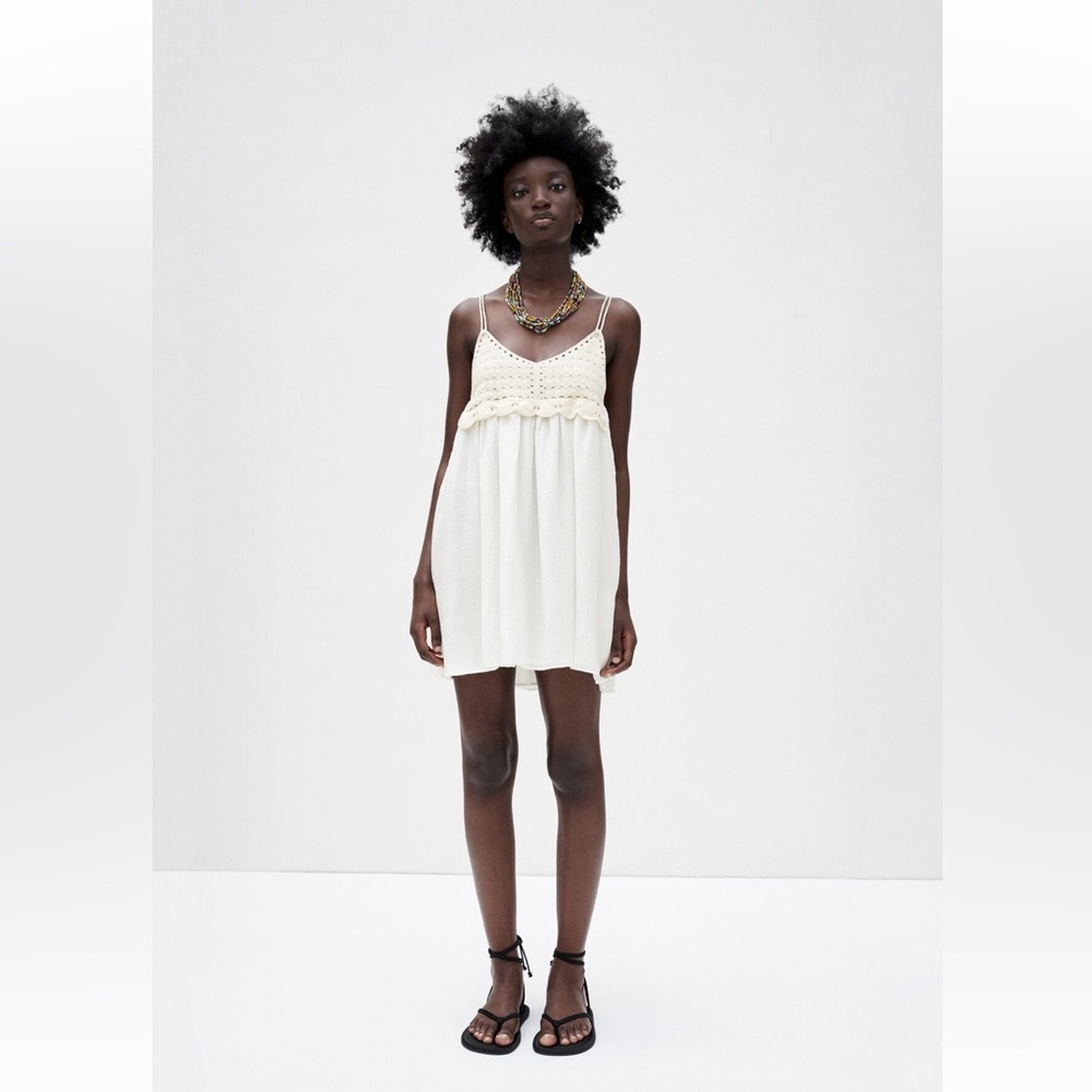 Zara Dress with Crochet trim